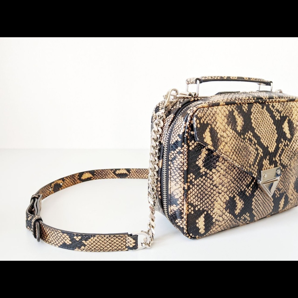 The Kooples Barbara Python-Effect Leather Bag - image 2